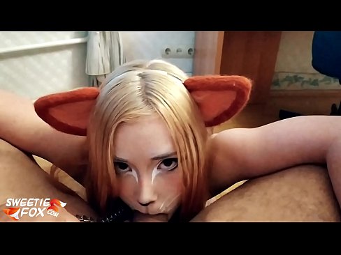 ❤️ Kitsune schluckt Schwanz und Sperma in ihrem Mund ☑ Sex video bei uns ️❤